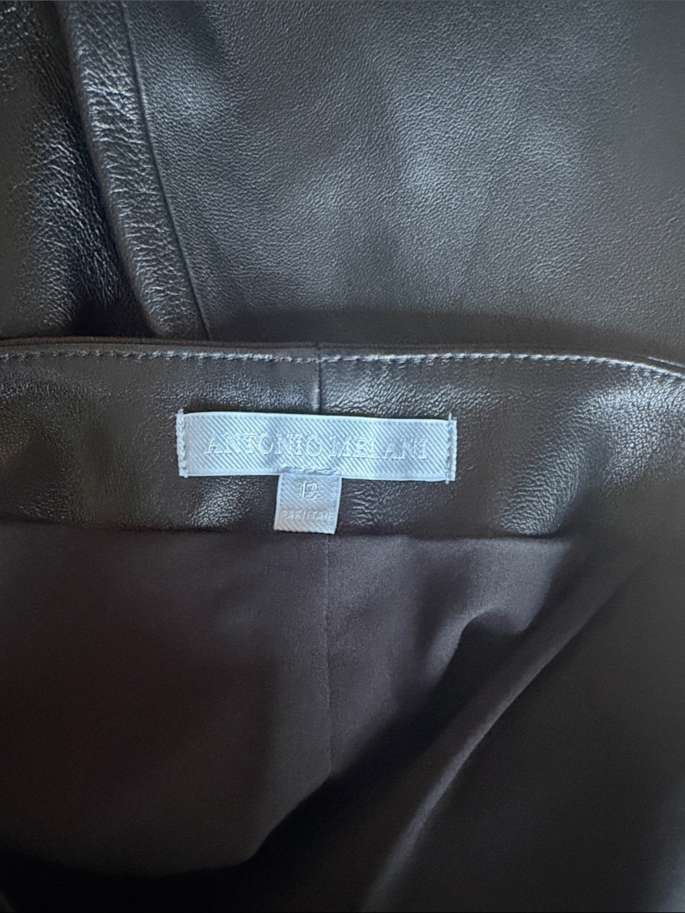 Antonio Melani 100% leather skirt - Picture 7 of 11